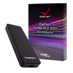 Digifast M.2 NVMe SSD Enclosure, USB3.1 GEN2 Type-C (10 Gbps), Aluminum - Black