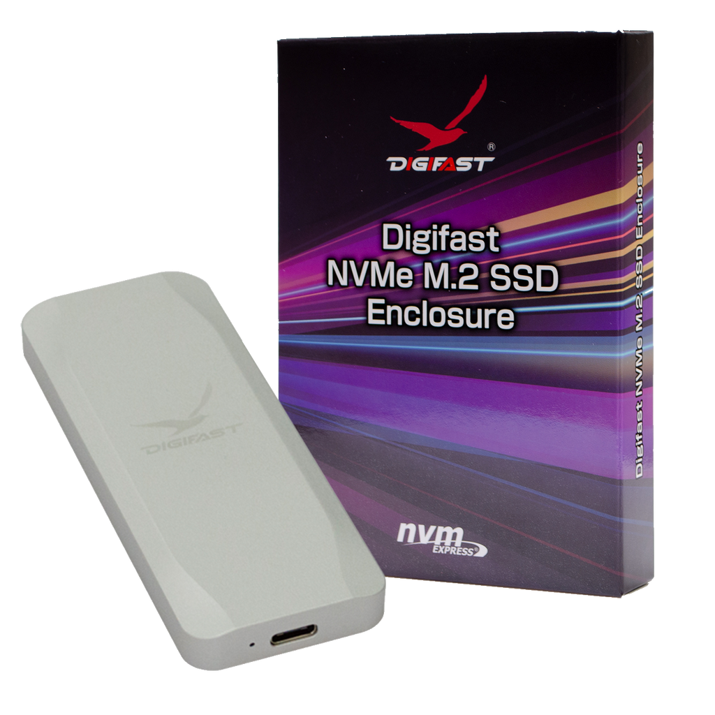 Digifast M.2 NVMe SSD Enclosure, USB3.1 GEN2 Type-C (10 Gbps