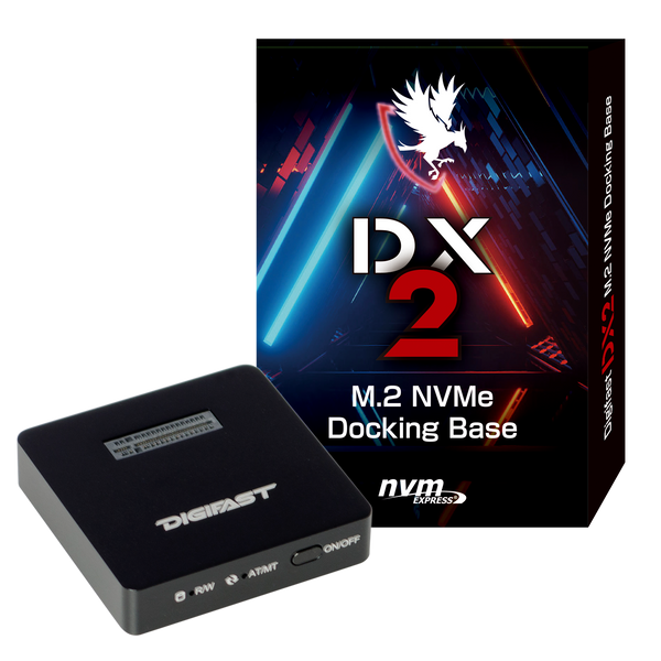 Digifast M.2 NVMe SSD Docking Base, USB3.2 GEN2 Type-C (10 Gbps), Lightweight, Portable Design - Black
