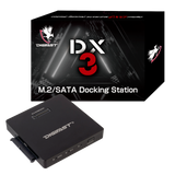 Digifast DX3 M.2 SSD/2.5" SATA SSD Docking Base Ultra High Speed Read and Write - Black