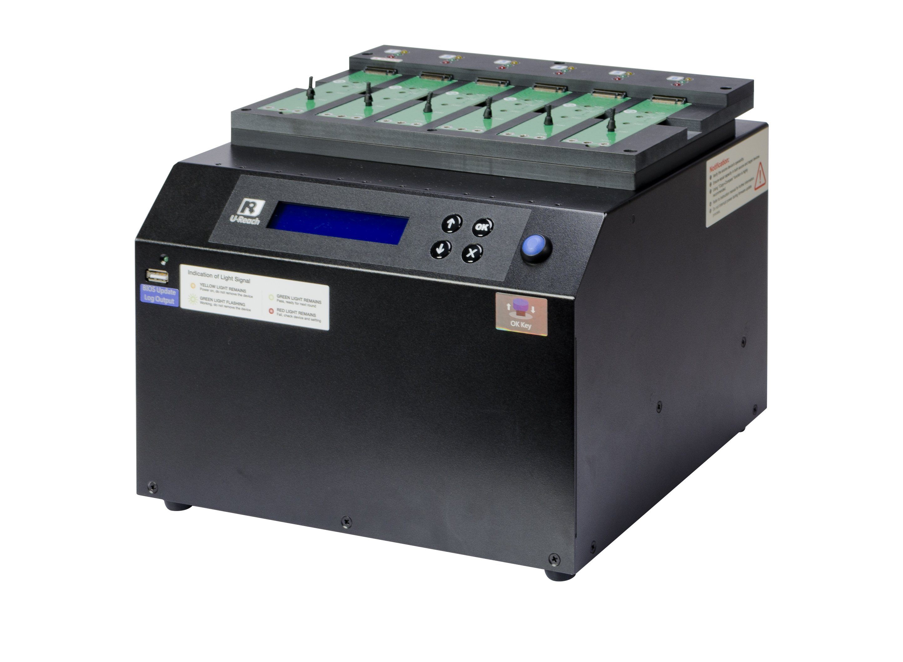 MINI POWER UC-75 ドーザバケッター U-Reach M.2/U.2 & U.3 NVMe/SATA Duplicator and Sanitizer 1-5
